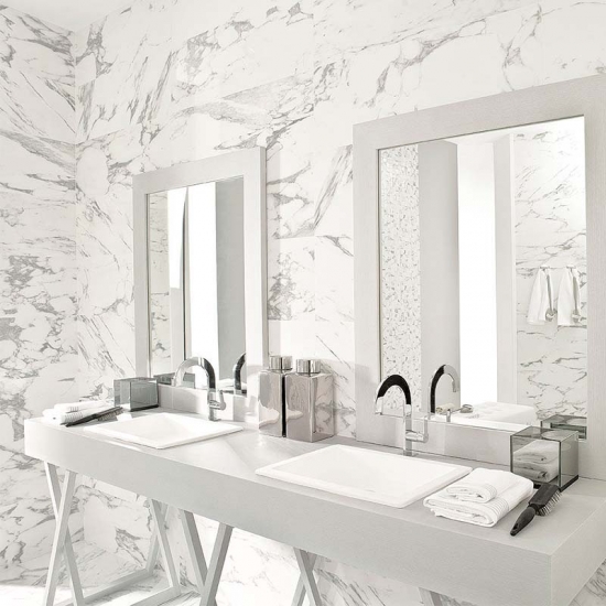 statuary marble bathroom
