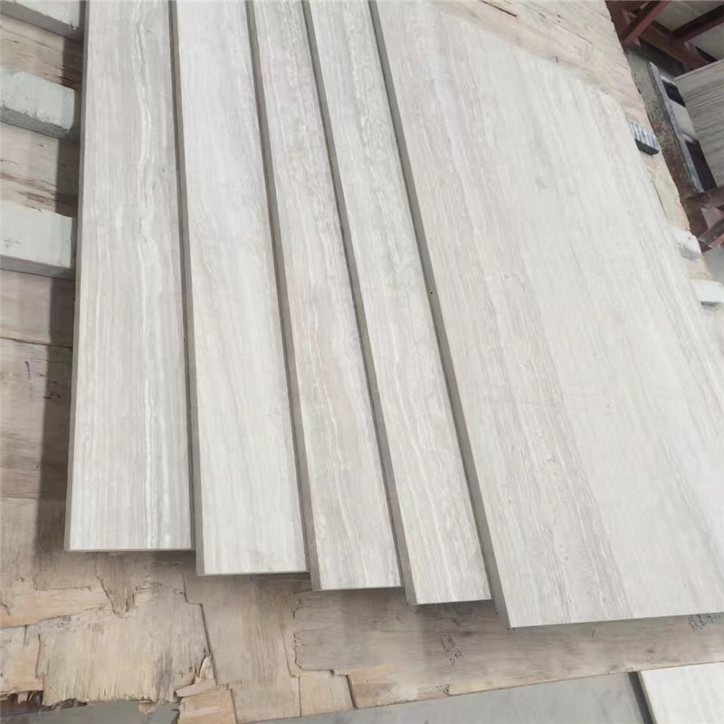  Promotion vente de marbre de bois blanc chinois 610x305x10mm tuiles polies